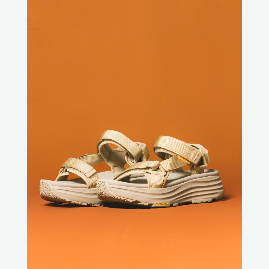 TELIC公式】ユニセックスリカバリーサンダル｜ALLROADS -S4 - beige -