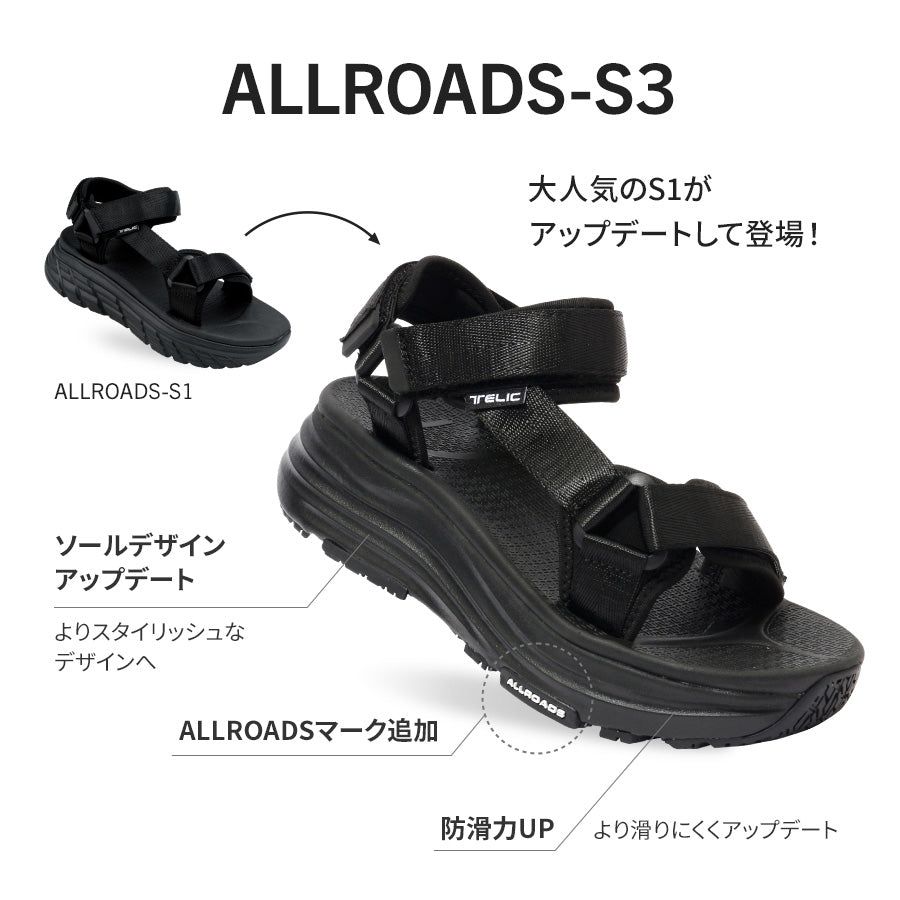 リカバリーサンダル｜ALLROADS -S3 - White｜TELIC（テリック